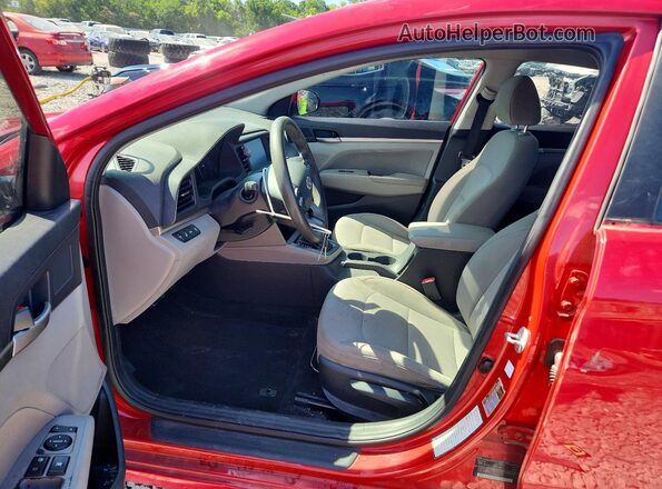 5NPD84LF1LH581856 2020 HYUNDAI ELANTRA Red Vista interior delantera