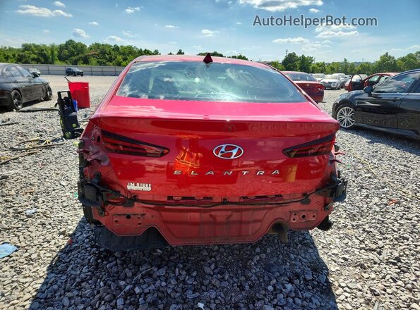 5NPD84LF1LH581856 2020 HYUNDAI ELANTRA Red Vista trasera