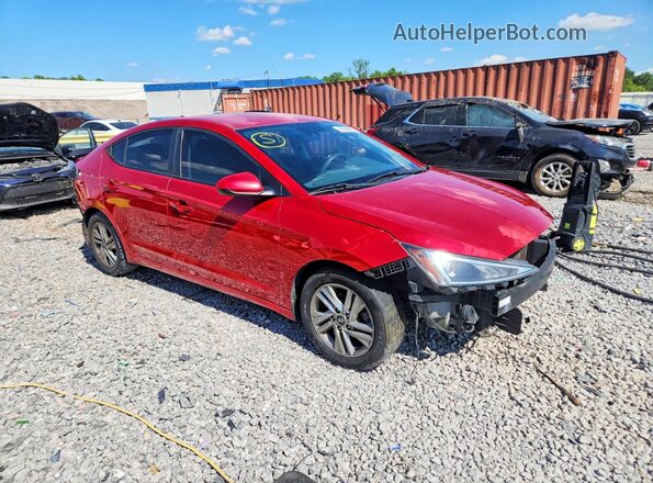 5NPD84LF1LH581856 2020 HYUNDAI ELANTRA Red Delantero derecho