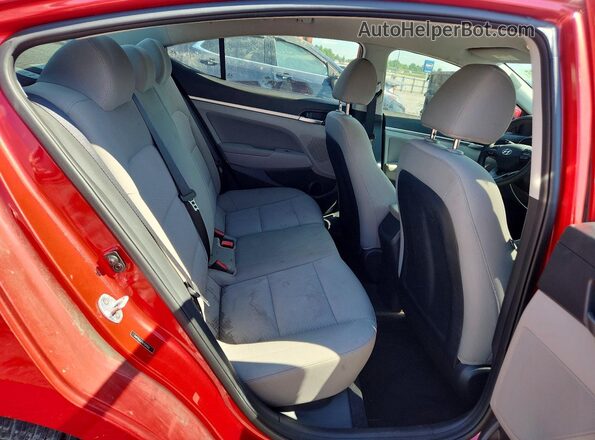 5NPD84LF1LH581856 2020 HYUNDAI ELANTRA Red Vista de los asientos traseros