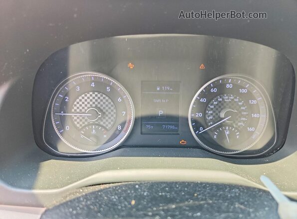 5NPD84LF1LH585843 2020 HYUNDAI ELANTRA White ხელსაწყოთა პანელის ხედი
