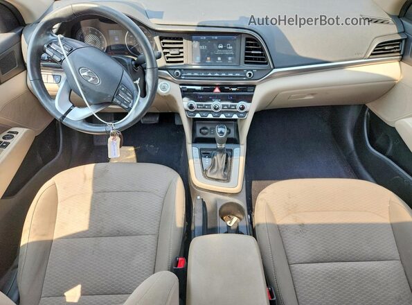 5NPD84LF1LH585843 2020 HYUNDAI ELANTRA White წინა პანელის ხედი