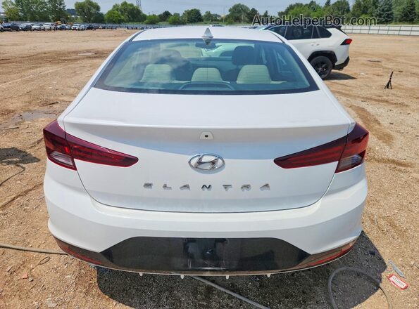 5NPD84LF1LH585843 2020 HYUNDAI ELANTRA White უკანა ხედი