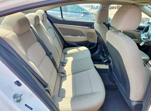 5NPD84LF1LH585843 2020 HYUNDAI ELANTRA White უკანა სავარძლების ხედი