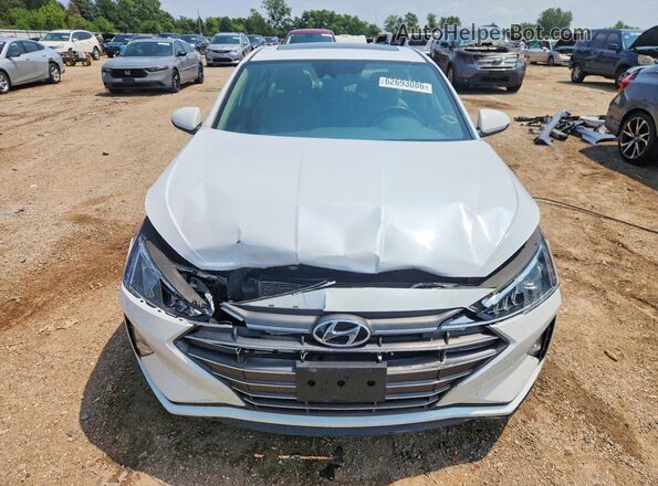 5NPD84LF1LH585843 2020 HYUNDAI ELANTRA White წინა ხედი