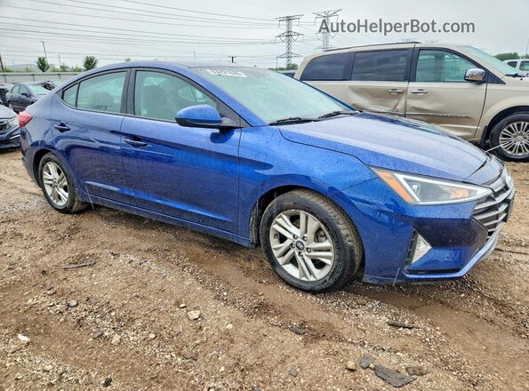 5NPD84LF1LH593022 2020 HYUNDAI ELANTRA Blue Przód prawy