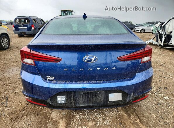 5NPD84LF1LH593022 2020 HYUNDAI ELANTRA Blue Widok z tyłu