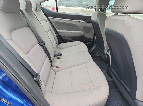 5NPD84LF1LH593022 2020 HYUNDAI ELANTRA Blue Widok tylnych siedzeń