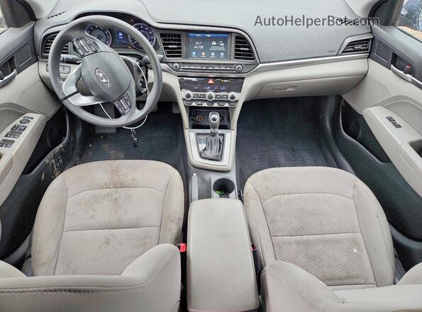 5NPD84LF1LH593022 2020 HYUNDAI ELANTRA Blue Widok deski rozdzielczej