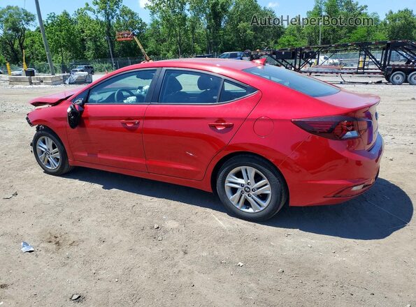 5NPD84LF1LH600101 2020 HYUNDAI ELANTRA Red Trasero izquierdo