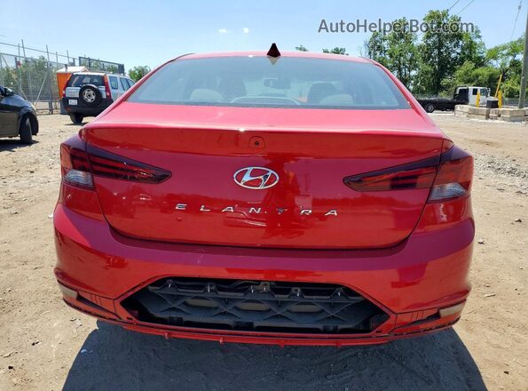 5NPD84LF1LH600101 2020 HYUNDAI ELANTRA Red Vista trasera