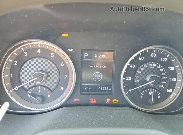 5NPD84LF1LH600101 2020 HYUNDAI ELANTRA Red Vista del cuadro de instrumentos