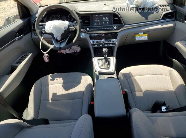 5NPD84LF1LH600101 2020 HYUNDAI ELANTRA Red Vista del salpicadero