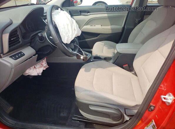 5NPD84LF1LH614631 2020 HYUNDAI ELANTRA Красный Вид салона спереди