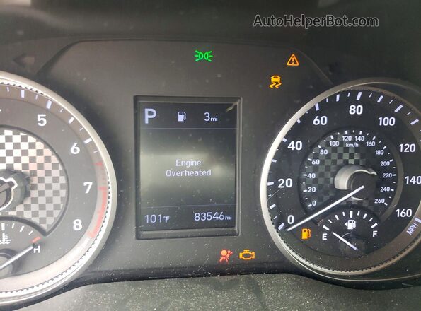 5NPD84LF1LH614631 2020 HYUNDAI ELANTRA Красный Вид щитка приборов