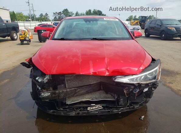 5NPD84LF1LH614631 2020 HYUNDAI ELANTRA Красный Вид спереди