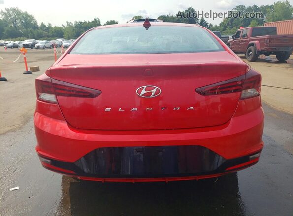 5NPD84LF1LH614631 2020 HYUNDAI ELANTRA Красный Вид сзади
