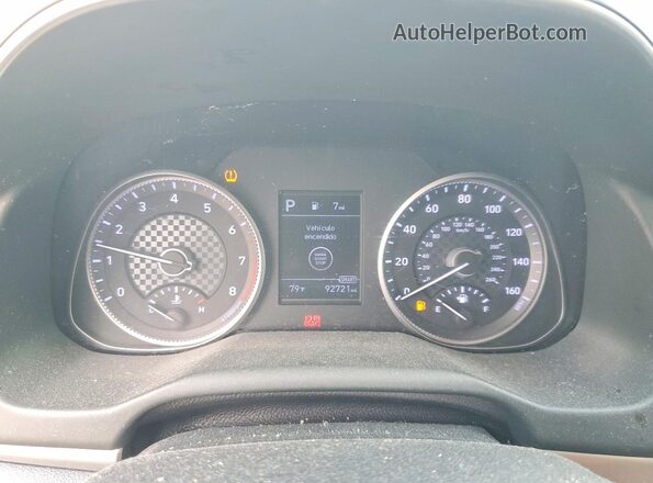 5NPD84LF1LH616895 2020 HYUNDAI ELANTRA Серебряный Вид щитка приборов