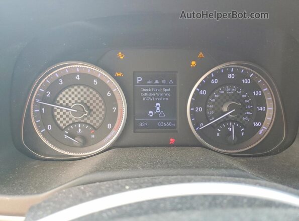 5NPD84LF1LH627668 2020 HYUNDAI ELANTRA Black Vista del cuadro de instrumentos