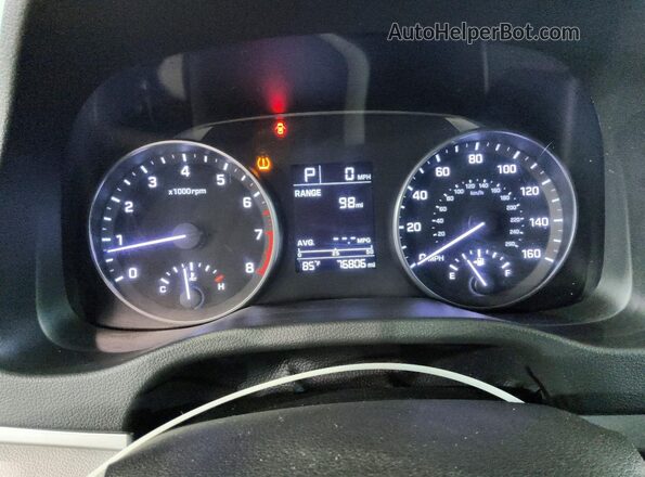 5NPD84LF2HH004406 2017 HYUNDAI ELANTRA Серебряный Вид щитка приборов