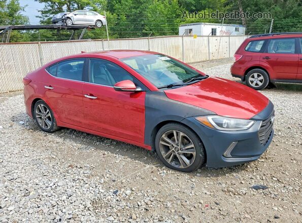 5NPD84LF2HH012943 2017 HYUNDAI ELANTRA Red Առջևի աջ