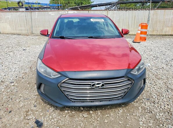 5NPD84LF2HH012943 2017 HYUNDAI ELANTRA Red Դիմացի տեսք