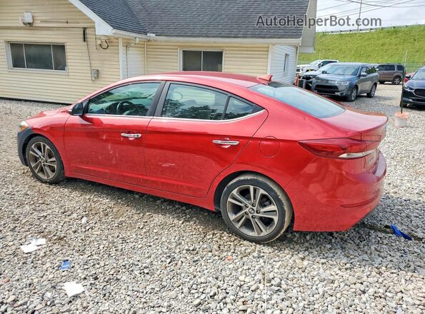 5NPD84LF2HH012943 2017 HYUNDAI ELANTRA Red Հետևի ձախ