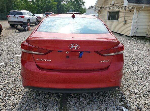 5NPD84LF2HH012943 2017 HYUNDAI ELANTRA Red Հետևի տեսք