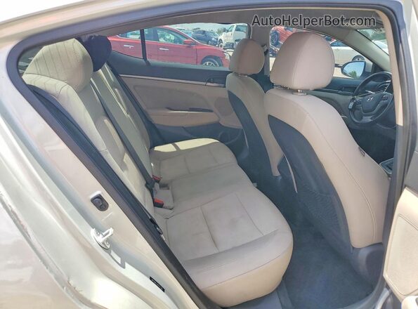 5NPD84LF2HH017706 2017 HYUNDAI ELANTRA Silver Rear seats view