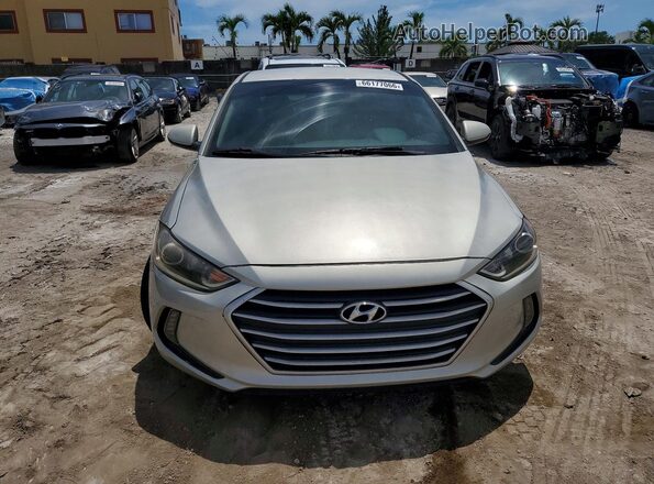 5NPD84LF2HH017706 2017 HYUNDAI ELANTRA Silver Front view