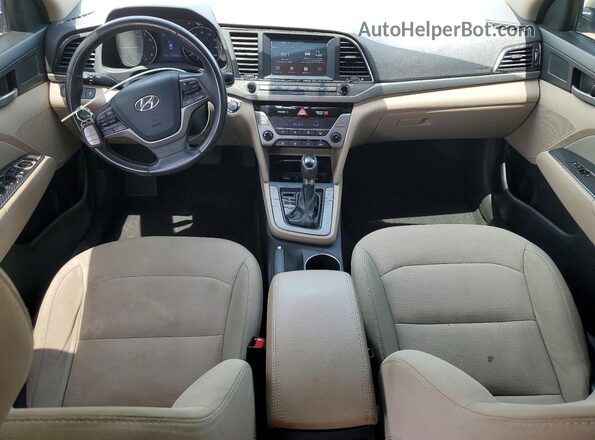 5NPD84LF2HH017706 2017 HYUNDAI ELANTRA Silver Dashboard view