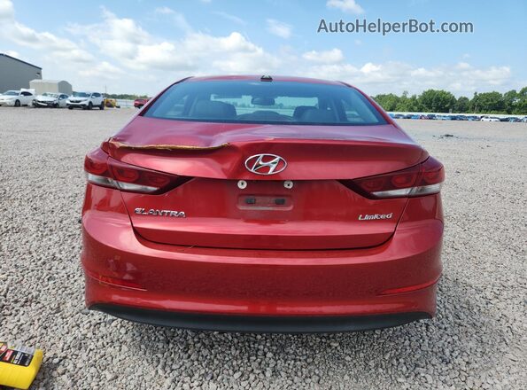 5NPD84LF2HH028723 2017 HYUNDAI ELANTRA Красный Вид сзади