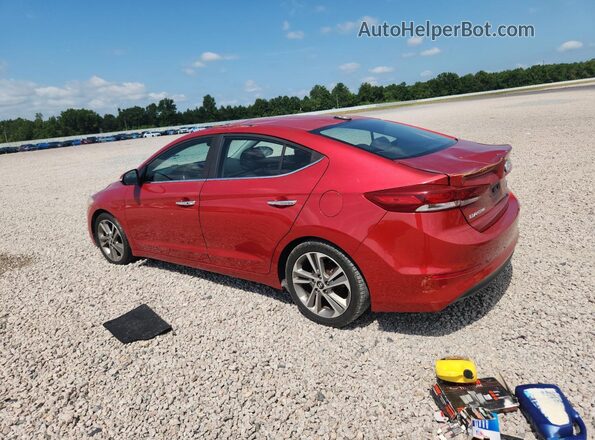5NPD84LF2HH028723 2017 HYUNDAI ELANTRA Красный Задняя левая четверть