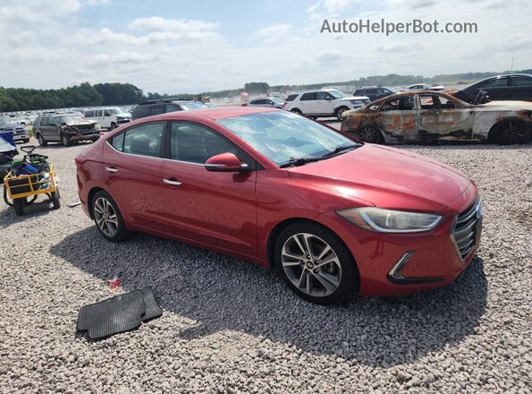 5NPD84LF2HH028723 2017 HYUNDAI ELANTRA Красный Передняя правая четверть