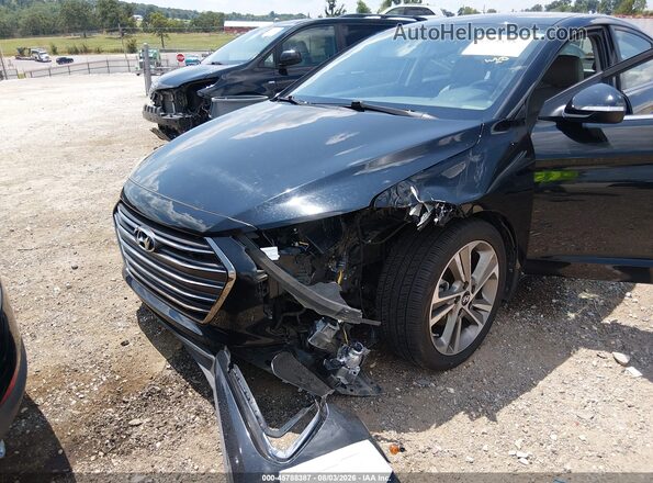 5NPD84LF2HH030360 2017 HYUNDAI ELANTRA Black Դիմացի տեսք