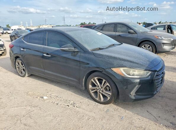 5NPD84LF2HH040046 2017 HYUNDAI ELANTRA Черный Передняя правая четверть