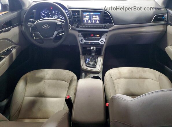 5NPD84LF2HH044906 2017 HYUNDAI ELANTRA White Առջևի վահանակի տեսք