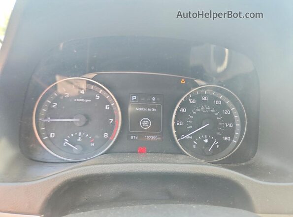 5NPD84LF2HH052357 2017 HYUNDAI ELANTRA Silver Vista del cuadro de instrumentos