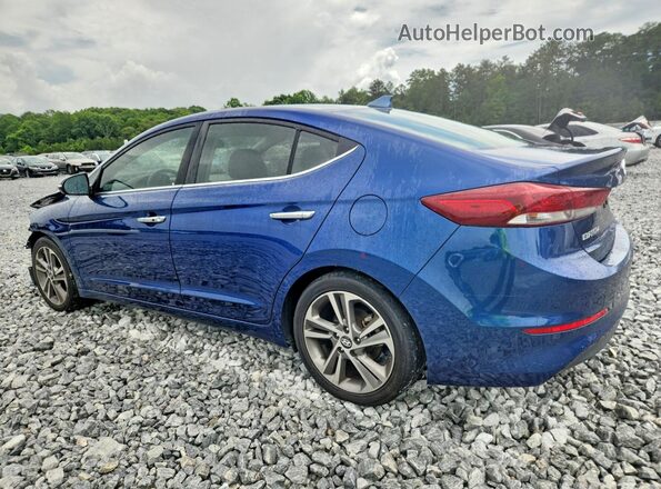 5NPD84LF2HH078635 2017 HYUNDAI ELANTRA Blue Rear left