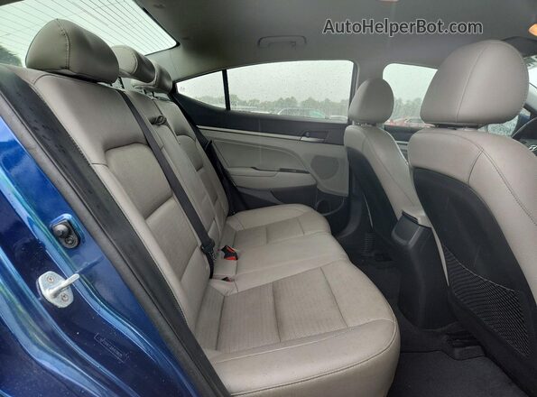 5NPD84LF2HH078635 2017 HYUNDAI ELANTRA Blue Rear seats view