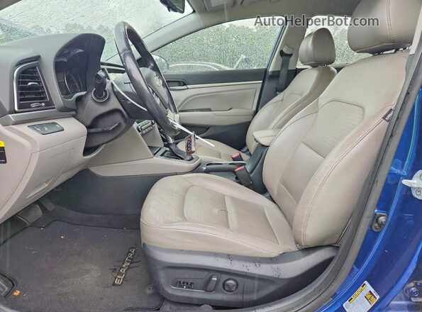 5NPD84LF2HH078635 2017 HYUNDAI ELANTRA Blue Front interior view