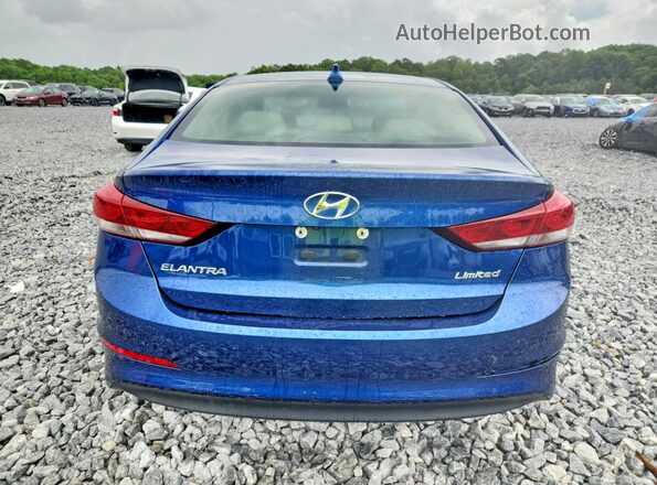 5NPD84LF2HH078635 2017 HYUNDAI ELANTRA Blue Rear view