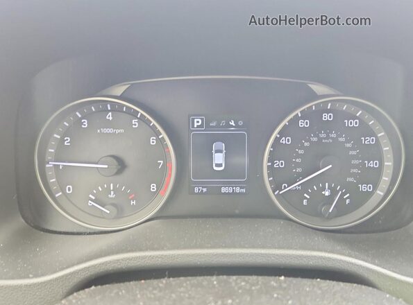 5NPD84LF2HH078635 2017 HYUNDAI ELANTRA Blue Instrument cluster view