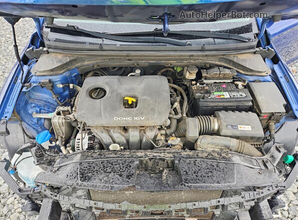 5NPD84LF2HH078635 2017 HYUNDAI ELANTRA Blue Rear interior view