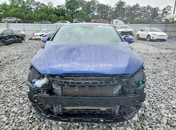 5NPD84LF2HH078635 2017 HYUNDAI ELANTRA Blue Front view