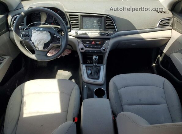 5NPD84LF2HH099081 2017 HYUNDAI ELANTRA Blue წინა პანელის ხედი