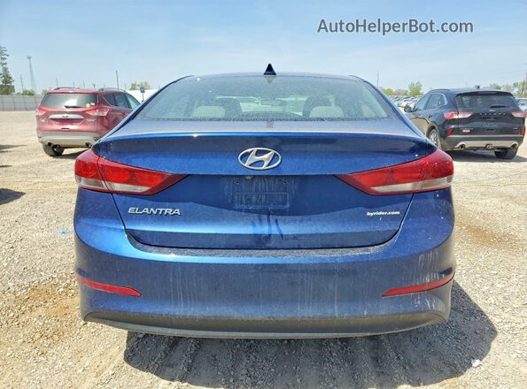 5NPD84LF2HH099081 2017 HYUNDAI ELANTRA Blue უკანა ხედი