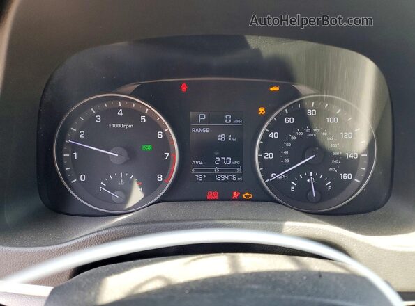 5NPD84LF2HH099081 2017 HYUNDAI ELANTRA Blue ხელსაწყოთა პანელის ხედი