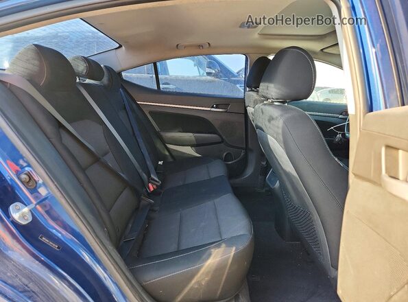 5NPD84LF2HH116378 2017 HYUNDAI ELANTRA Blue Rear seats view