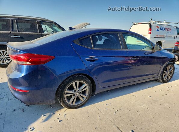 5NPD84LF2HH116378 2017 HYUNDAI ELANTRA Blue Rear right